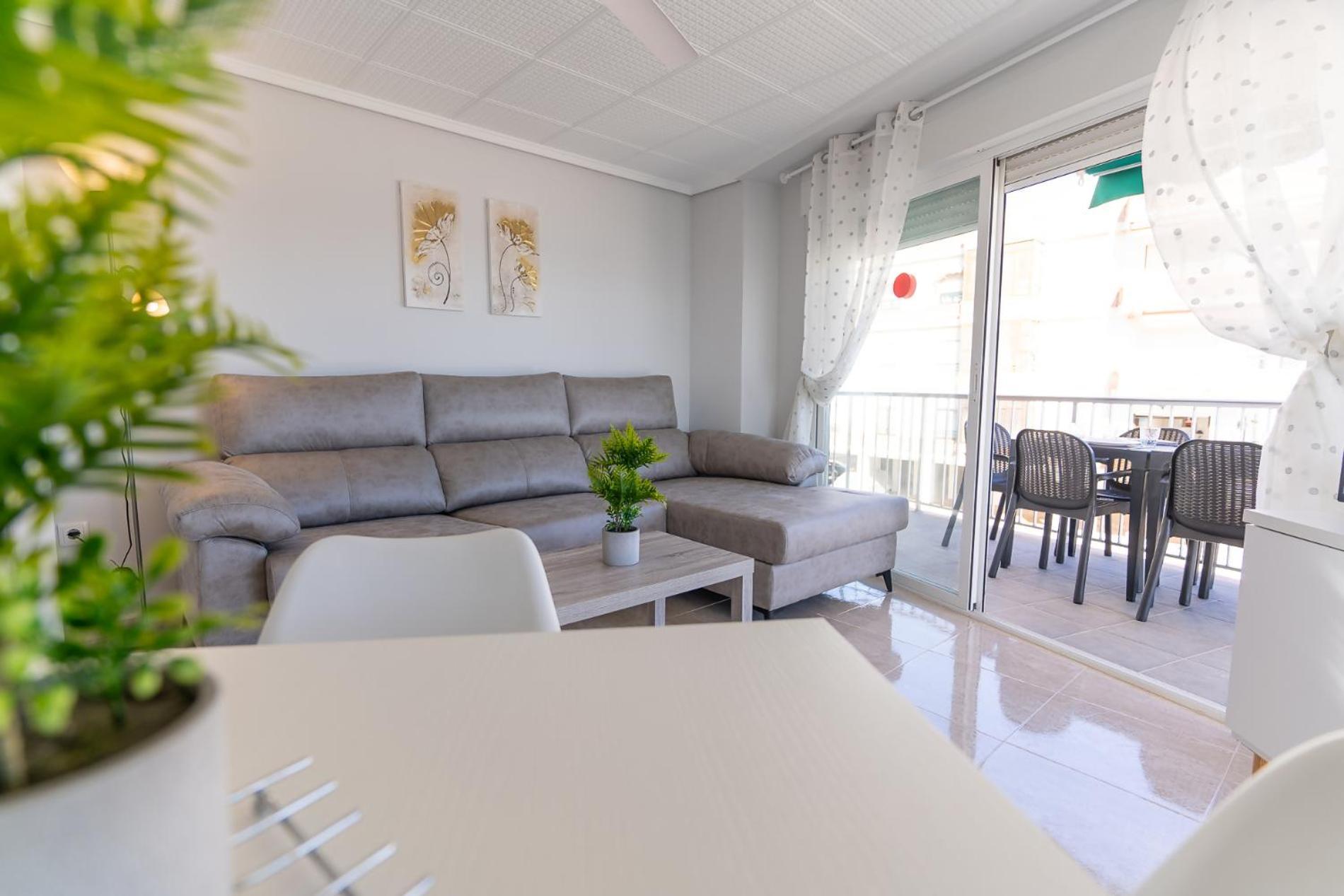 Rentafive Primera Linea Terraza Reformado Санта Пола Экстерьер фото